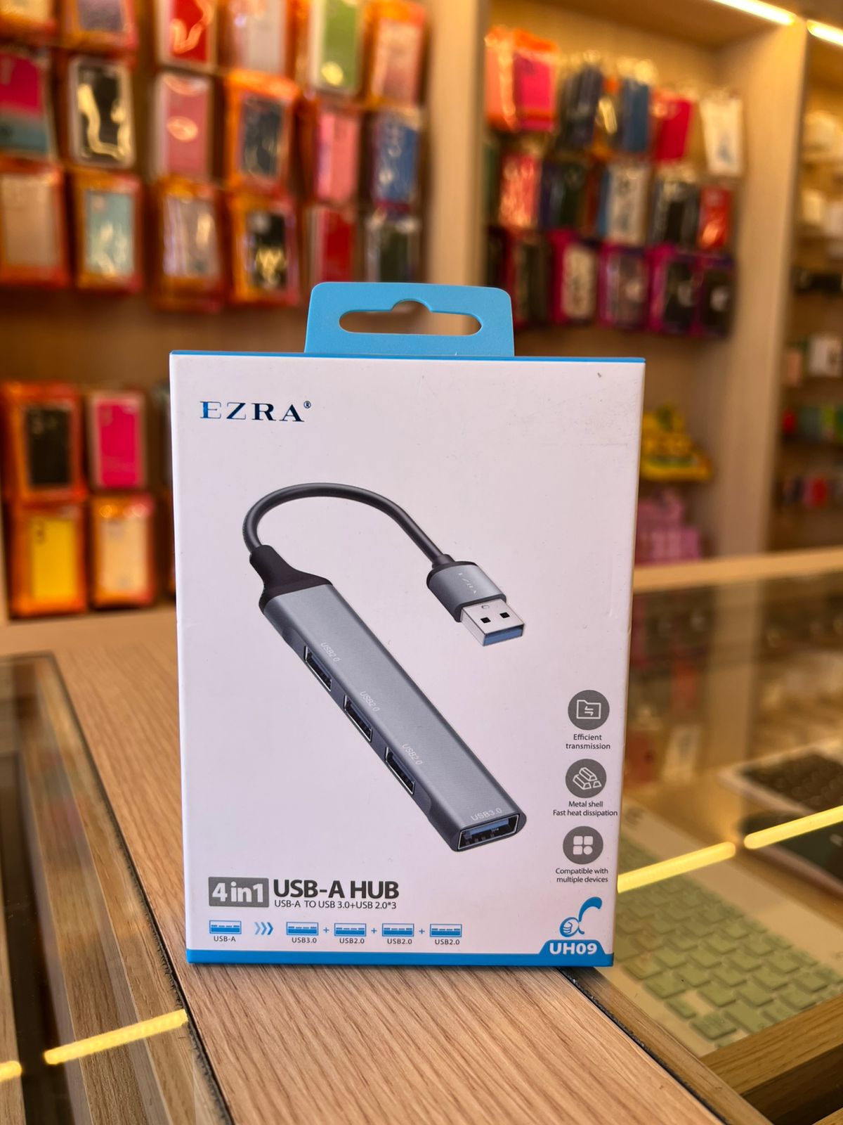 Hub USB 4 en 1 USB-A – Expande tus puertos al instante